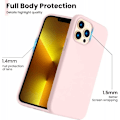 Miniatyrbild 3 av 7: Gummibelagt Stöttåligt Skal iPhone 13 Pro - Rosa