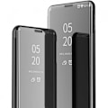 Miniatyrbild 2 av 6: Samsung S10 Plus Smart Flipfodral Clear View Standing V2 Rocket Svart