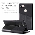 Miniatyrbillede 4 af 7: Elegant etui til Google Pixel 3 i PU-læder med RFID-blok Black