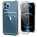 Pikkukuva 1 / 4: Ohut iskunkestävä kännykkäkuori korttipaikalla iPhone 14 Pro Max Transparent
