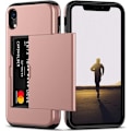 Pikkukuva 1 / 5: iPhone XR Iskunkestävä kansikorttikotelo StreetWise - Rose Gold