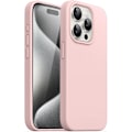 Pikkukuva 1 / 7: Kuminen iskunkestävä kotelo iPhone 15 Pro Max - vaaleanpunainen