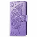 Miniatyrbillede 8 af 8: Samsung S20 FE Pung-etui PU-læder 4-LOMMES sommerfuglemotiv Rosenguld
