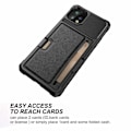 Pikkukuva 5 / 7: Samsung S20 Plus iskunkestävä kotelo Solid V2 -korttipaikalla Black