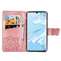 Pikkukuva 2 / 5: Huawei P30 Pro lompakkokotelo PU-nahkainen 4-taskuinen perhonen Pink gold