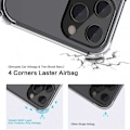 Miniatyrbillede 2 af 6: iPhone 13 Pro stødabsorberende silikone Shell Shockr Transparent