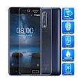 Miniatyrbild 1 av 2: Nokia 8 Härdat glas 0.26mm 2.5D 9H Transparent