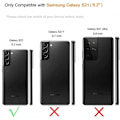 Miniatyrbild 2 av 8: Samsung S21 Plus Tunt Lätt Skal Basic V2 Rosenguld Rosa guld