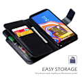 Miniatyrbillede 4 af 7: Samsung J4 Plus praktisk pungetui med 12-bakker Array V4 Black