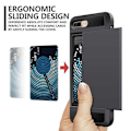 Pikkukuva 2 / 7: iPhone 8 Plus iskunkestävä kansi korttilokerolla Black