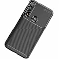 Miniatyrbild 1 av 6: Motorola Moto G8 Plus Stöttåligt Slimmat Skal FullCarbon V4 Svart