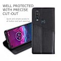 Miniatyrbillede 4 af 6: Motorola One Action Elegant Case i PU-læder med RFID-blok Black