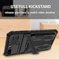 Miniatyrbillede 7 af 9: iPhone 7 Plus / 8 Plus Shockproof Shell Kickstand & Card Compartment ThinArmor V3 Black