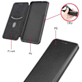 Miniatyrbild 8 av 10: iPhone 7 Plus /8 Plus Flipfodral Kortfack CarbonDreams Svart