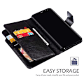 Miniatyrbillede 8 af 8: Samsung S8 Plus praktisk pung-etui med 12-bakker Array V4 Black