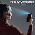 Miniatyrbillede 11 af 11: 2-PACK iPhone 15 Privacy Hærdet glas 0,26 mm 2,5D 9H Transparent