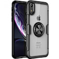 Miniatyrbild 1 av 6: iPhone XR Praktisk Stöttåligt Skal med Ringhållare V4 Svart