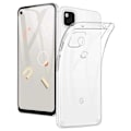 Miniatyrbillede 1 af 5: Google Pixel 4a 4G/LTE stødabsorberende blødt etui Enkelt Transparent