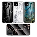Miniatyrbild 2 av 6: iPhone 14 Pro Max Marmorskal 9H Härdat Glas Baksida Glassback V2 MultiColor Emerald Green