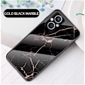 Pikkukuva 8 / 10: OnePlus Nord N20 5G Marmorskal 9H Härdat Glas Baksida Glassback V2 MultiColor Svart/Guld