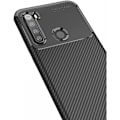 Miniatyrbild 4 av 5: Xiaomi Redmi Note 8 Stöttåligt Slimmat Skal FullCarbon V4 Svart