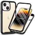 Pikkukuva 1 / 6: iPhone 15 Full Coverage Premium 3D Case 3in1 ThreeSixty Transparent
