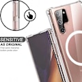 Miniatyrbild 3 av 6: Samsung S21 Ultra Transparent Stötdämpande Skal MagSafe-Kompatibelt Transparent