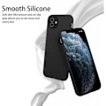 Miniatyrbillede 2 af 6: iPhone 11 gummibelagt mat sort silikone cover Black