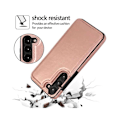 Miniatyrbillede 4 af 10: Samsung s24 Plus stødsikker dækselkortholder 3-POCKET Flippr - Rose guld