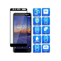 Pikkukuva 1 / 2: 2-PACK Nokia 3.1 Tempered Glass 0.26mm 2.5D 9H Fullframe Svart