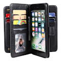 Miniatyrbillede 3 af 6: iPhone 6/6S Plus praktisk pung-etui med 11-bakker Array V2 Black
