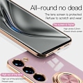 Miniatyrbillede 4 af 10: Samsung S23 Elegant & Stöttåligt Skal med Ringhållare Flawless Rosa
