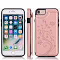 Miniatyrbild 5 av 5: iPhone 7 Stöttåligt Skal Korthållare 3-FACK Flippr V2 Rosa guld