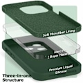 Pikkukuva 5 / 8: iPhone 15 Pro Max Kuminen Matt Green Shell Liquid - vihreä