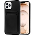 Miniatyrbild 1 av 8: iPhone 14 Pro Max Gummibelagd Stöttåligt Skal med Kortfack Liquid Svart