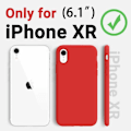 Pikkukuva 4 / 8: Kuminen iskunkestävä kotelo iPhone XR - PUNAINEN
