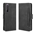 Pikkukuva 2 / 6: Sony Xperia 1 II -lompakkokotelo PU-nahkainen 6-POCKET Winston V3 Black