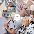 Miniatyrbild 9 av 9: Apple Watch 40mm / 38mm Exklusiv Metallarmband med Strass Ray Svart