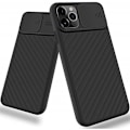 Miniatyrbillede 1 af 6: iPhone 12 Pro Max stødsikkert cover Indbygget kamerabeskyttelse CamShield Svart