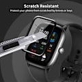 Miniatyrbillede 3 af 8: 2-PACK Amazfit GTS 4 Mini Hærdet glas FullFrame 3D 0,2 mm 9H Transparent