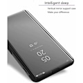Pikkukuva 2 / 5: Samsung S23 Plus Smart Flip Case Clear View Seisova V2 Rocket Black