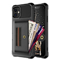 Miniatyrbild 2 av 8: iPhone 12 Mini Stöttåligt Skal med Kortfack Solid V5 Svart