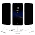 Miniatyrbillede 2 af 3: Samsung S9 Plus Privacy FullFrame hærdet glas 0,26 mm 3D 9H Transparent