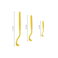 Miniatyrbillede 2 af 2: 3-PAKKET Tick Picker Tools Forskellige størrelser Yellow