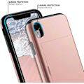 Miniatyrbild 3 av 5: iPhone X / XS Stöttåligt Skal Kortfack StreetWise - Roseguld