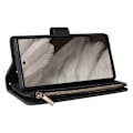 Miniatyrbillede 4 af 7: Google Pixel 7A multifunktionelt pung etui Lynlås 8-lomme Black