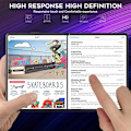 Miniatyrbillede 3 af 7: Samsung Tab S8 Ultra Hærdet glas 0,26mm 2,5D 9H Transparent