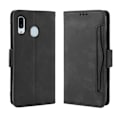 Miniatyrbillede 2 af 6: Samsung A20e tegnebog etui PU-læder 6-SLOT Winston V3 Black