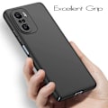 Pikkukuva 3 / 5: Xiaomi Mi 11i ohut kumipinnoitettu mattamusta kansi Basic V2 Black