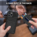Miniatyrbillede 8 af 9: iPhone 13 Pro Max Slagfast Shell Kickstand & kortrum ThinArmor V3 Black